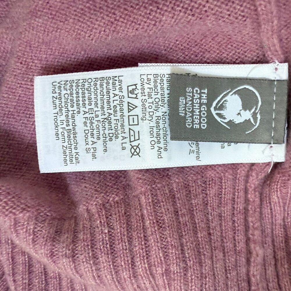 J.CREW Cashmere Shrunken Crewneck Sweater Raspberry S NWOT - Picture 10 of 10